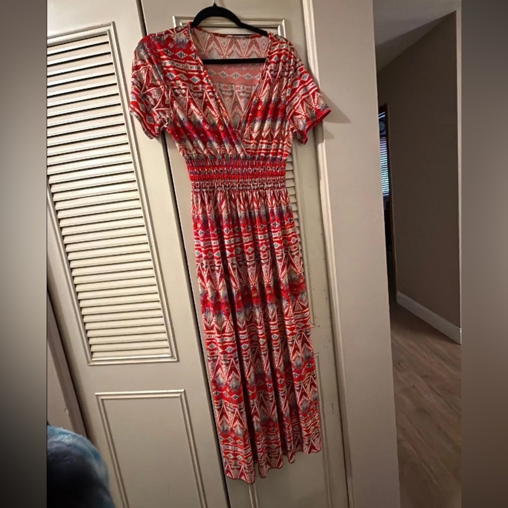 Red multi Color Dress